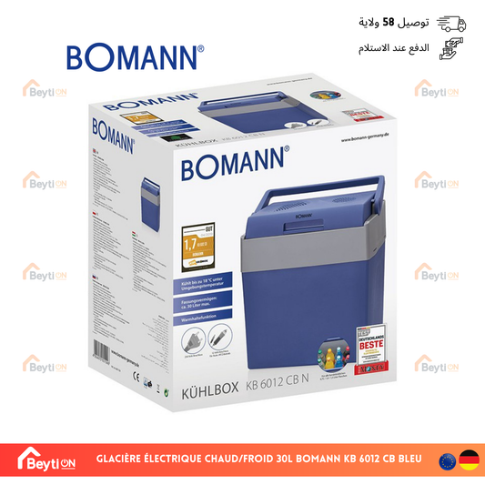 Glacière électrique chaud/froid 30L Bomann KB 6012 CB Bleu