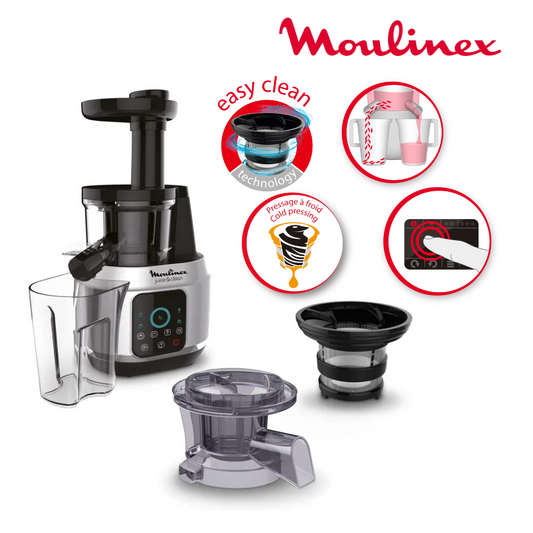 Moulinex Extracteur de jus Juice & Clean alu ZU420E10