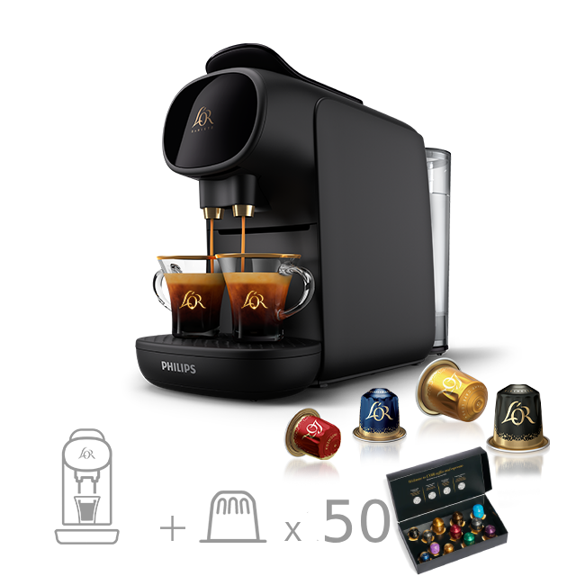 L'OR BARISTA Coffee & Espresso  By PHILIPS + 50 capsules offertes