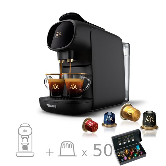 L'OR BARISTA Coffee & Espresso  By PHILIPS + 50 capsules offertes